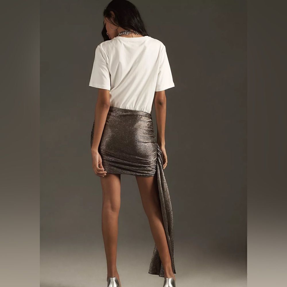 Anthropologie Porridge Metallic Twofer Mini Dress NWT - Picture 3 of 10